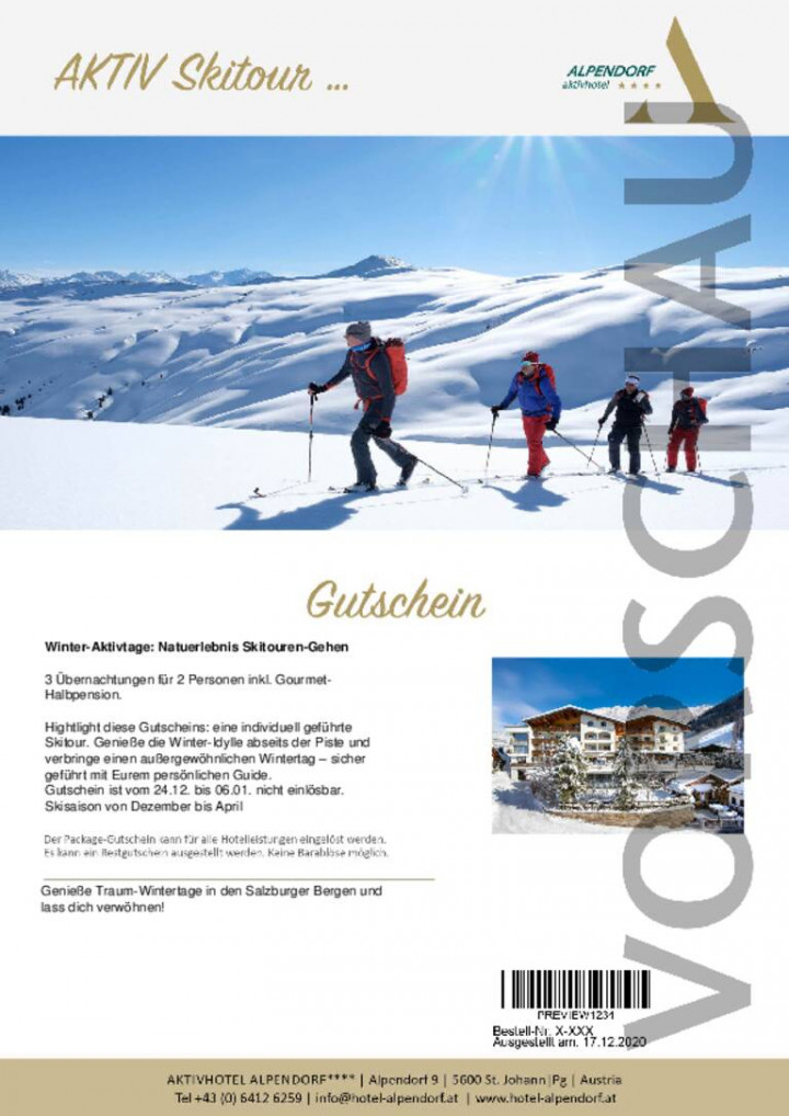 Winter-Aktivtage: Naturerlebnis Skitouren-Gehen