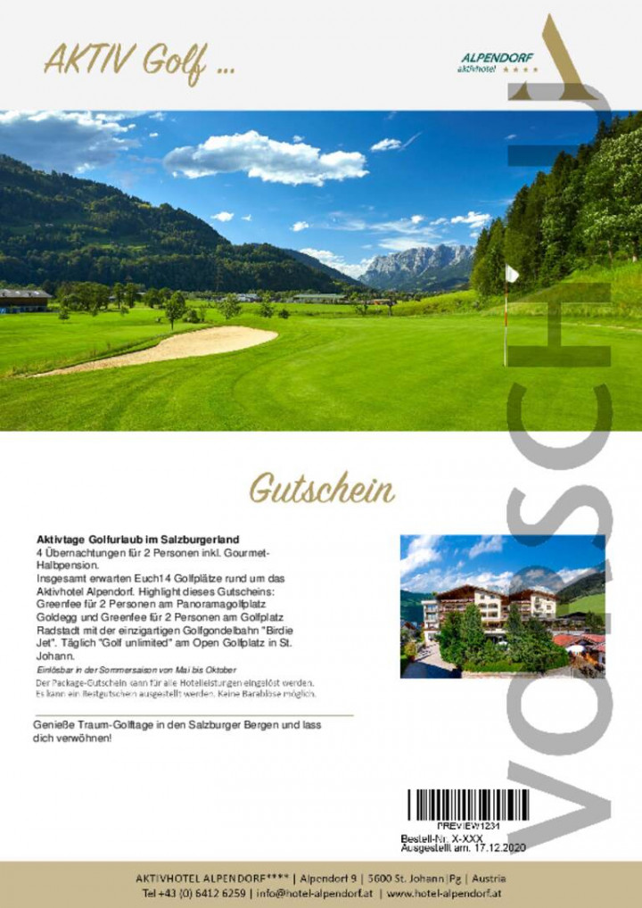 Aktivtage Golfen im Salzburgerland